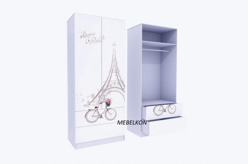 Шкаф для одежды "Париж" с ящиками 90 mebelkon